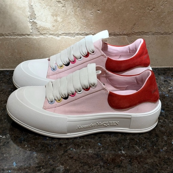 Alexander McQueen Shoes - Alexander McQueen Deck Multicolor Plimsoll Sneaker